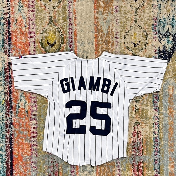 Boys Kids Jason Giambi New York Yankees MLB Baseball Sports Jersey - Picture 2 of 7